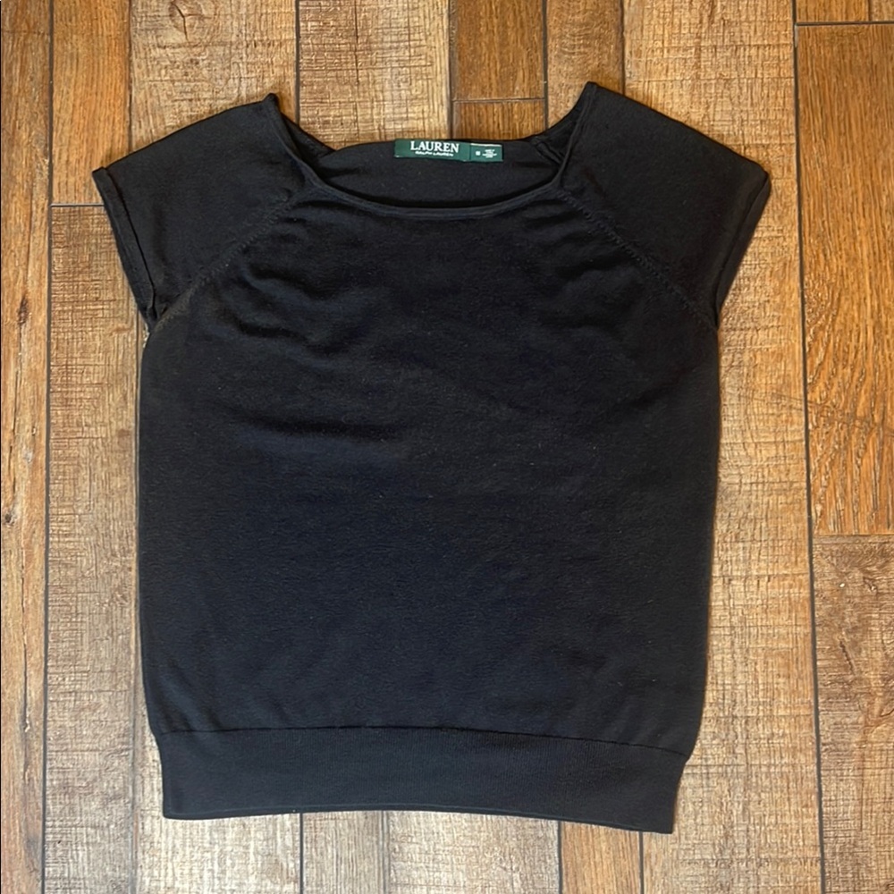 Ralph Lauren Classic Black Knit Top